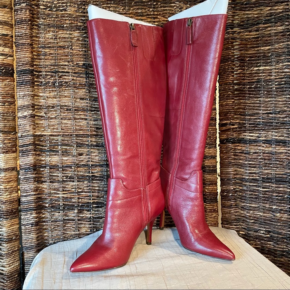Nine West, Burgundy, LNC, size 6 1/2 M, tall boots